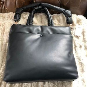 Black crossbody handbag pocketbook